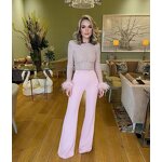 Party Jumpsuit Manufacturer - Liu Ming Women Sexy Slim Overalls Feather Shiny Sequin
