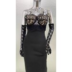 Ball Gown Manufacturer - Women Chic Vintage Floor-Length Lace Zipper Evening Formal Party