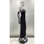 Ball Gown Manufacturer - Women Chic Vintage Floor-Length Lace Zipper Evening Formal Party