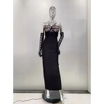 Ball Gown Manufacturer - Women Elegant Vintage Long Floor-Length Lace Formal Party