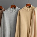 Knit Sweater Manufacturer - 2026 Women Loose High Neck Pullover Autumn Winter Warm