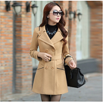 Woolen Coat Manufacturer - Liu Ming 2025 Women Autumn Winter Slim Double Breasted Long