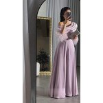 Playsuit Jumpsuit Manufacturer - Liu Ming 2025 Women Party Loose Slash Collar Feather Wide Leg