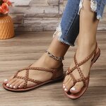 Flat Sandals Manufacturer - Liu Ming 2024 Women Lightweight Comfortable Beach Woven