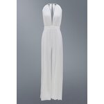 Formal Jumpsuits Manufacturer - Liu Ming Women Sexy V Neck Wide Leg Sleeveless Backless