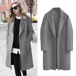Wool Overcoat Manufacturer - Liu Ming 2025 Women Autumn Winter Loose Double-Sided Long