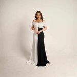 Cocktail Gown Manufacturer - 2026 Vintage Contrast Color Straps Special Occasion