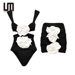 Floral Bikini Set Manufacturer - 2025 Women High Waist Sexy Swimwear with Skirt Beachwear Wholesale