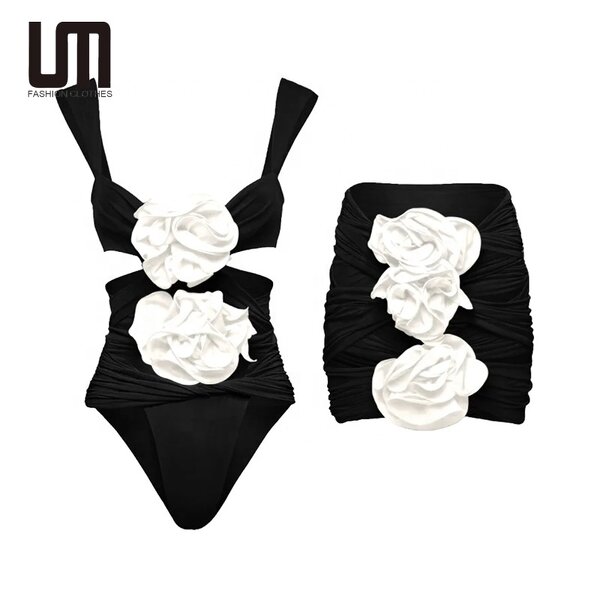 Floral Bikini Set Manufacturer - 2025 Women High Waist Sexy Swimwear with Skirt Beachwear Wholesale