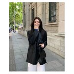 Leather Jacket Manufacturer - Liu Ming 2025 Women Korean Casual Long Sleeve Pu Blazers