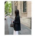 Leather Jacket Manufacturer - Liu Ming 2025 Women Korean Casual Long Sleeve Pu Blazers