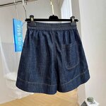 Denim Shorts Manufacturer - 2025 Women High Waist Elastic Wide Leg Loose Vintage Sexy