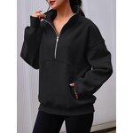 Sweatshirt Manufacturer - 2025 Women Y2K Winter Custom Logo Zipper Oversized Streetwear