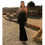 Ball Gown Manufacturer - Women Chic Vintage Floor-Length Lace Zipper Evening Formal Party