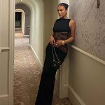 Evening Dress Manufacturer - 2026 Sleeveless Lace Patchwork Black Backless Hollow Out