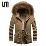 Hooded Jackets Manufacturer - 2024 Outdoor Fur Collar Winter Warm Parkas Long Coats