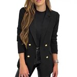 Women Woven Blazer Manufacturer - New Arrival Solid-Color Elegant Formal Office Fashion Design
