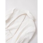 Slim Fit Blazer Manufacturer - Women Single Button Closure Woven Textured Work Evening Outings