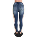 Denim Pants Manufacturer - 2025 Custom Logo Y2K Hole Tassel High Waist Straight Slim
