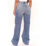 Baggy Jeans Manufacturer - Liu Ming 2025 Y2K Women Loose Denim High Waist Zipper Summer