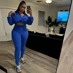 Women Two Piece Set Manufacturer - Liu Ming Cheap Autumn Streetwear Crop Tops + Skinny Pants