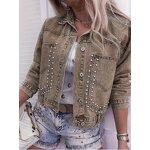 Denim Jacket Manufacturer - 2026 Ladies Casual Streetwear Long Sleeve Single-breasted