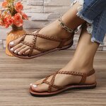 Flat Sandals Manufacturer - Liu Ming 2024 Women Lightweight Comfortable Beach Woven