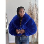 Faux Fur Coat Manufacturer - Luxury Women Fluffy Short Jacket Full Sleeve Autumn Winter