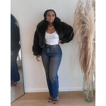 Faux Fur Coat Manufacturer - Luxury Women Fluffy Short Jacket Full Sleeve Autumn Winter