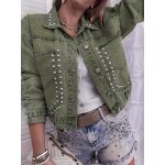 Denim Jacket Manufacturer - 2026 Ladies Casual Streetwear Long Sleeve Single-breasted