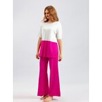 Women Two Piece Set Manufacturer - Cheap Wholesale Spring Oversized T Shirt + Wide Leg Pants