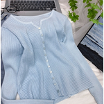 Tees Shirts Sweaters Manufacturer - Liu Ming Cheap Wholesale Women Spring V Neck Long Sleeve