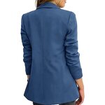 Women Woven Blazer Manufacturer - New Arrival Solid-Color Elegant Formal Office Fashion Design