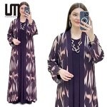 Women Two Piece Set Manufacturer - 2025 African Print Long Open Front Cardigan & Dress