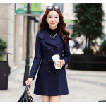 Woolen Trench Coat Manufacturer - Liu Ming 2025 Women Winter Windproof Long Sleeve Cotton