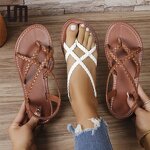 Flat Sandals Manufacturer - Liu Ming 2024 Women Lightweight Comfortable Beach Woven