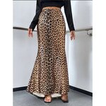 Maxi Skirt Manufacturer - Liu Ming Women Summer Sexy Leopard Print High Waist