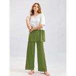 Women Two Piece Set Manufacturer - Cheap Wholesale Spring Oversized T Shirt + Wide Leg Pants