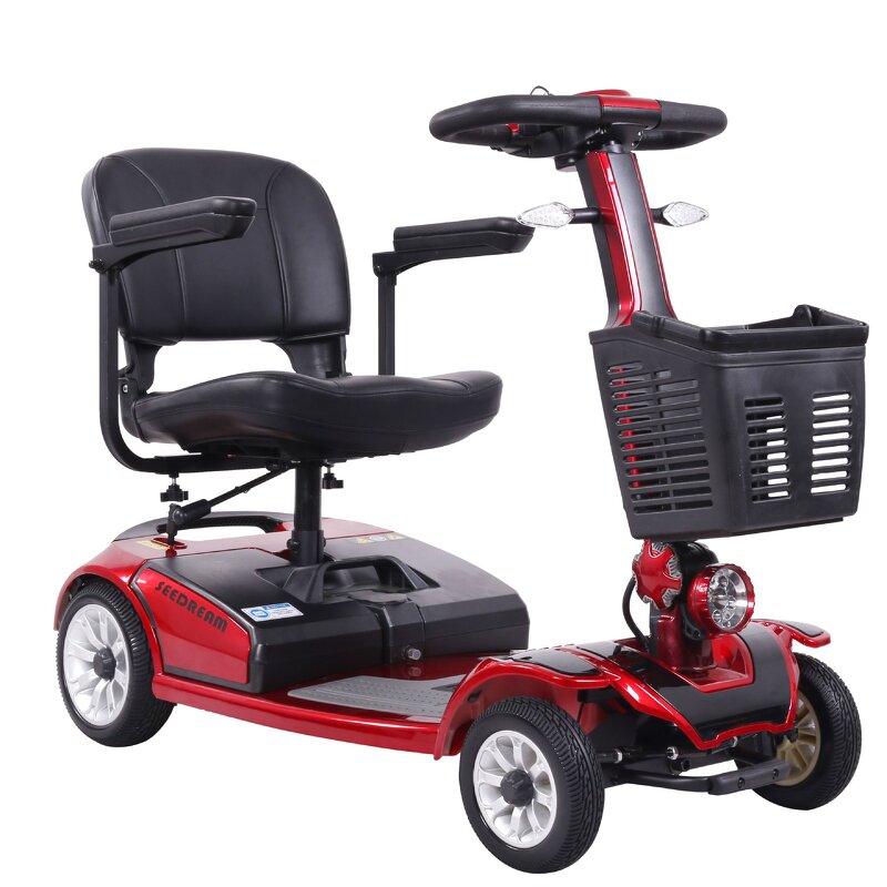 Mobility Scooter Manufacturer - Hot Sell Wholesale Easy Folding Detachable Portable 4 Wheel for Elderly