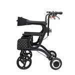 Rollator Walker Manufacturer - 20km 10A Handicapped Aluminium Lightweight Portable Folding 3 in 1 With Seat
