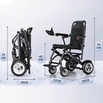 Electric Wheelchair Manufacturer - 9.8kg Lithium Battery Aluminum Alloy Portable Foldable for Adult