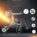 Rollator Walker Manufacturer - Folding Portable 4 Wheel Electric Aluminium Lightweight Walking Wheelchair