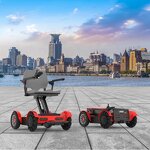 Electric Wheelchair Manufacturer - Lightweight Aluminum Alloy Automatic Folding Robot Bluetooth Remote Control