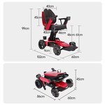 Electric Wheelchair Manufacturer - Luxury Comfortable Backrest Smart Foldable Mobility Lift with 8A Battery