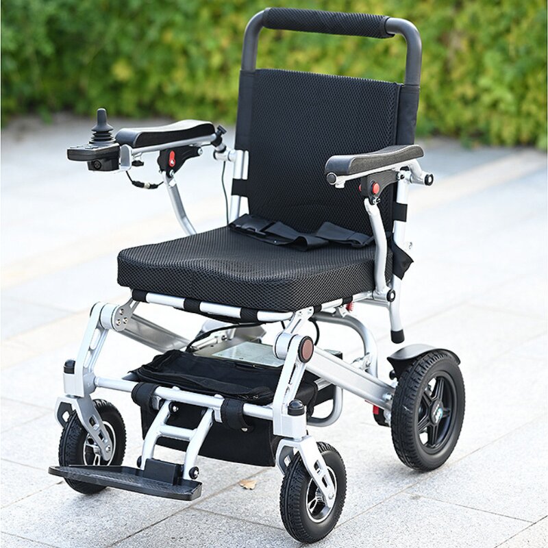 Electric Wheelchair Manufacturer - Fully Automatic Smart Aluminum Alloy Portable Folding with 12A Battery