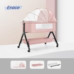 Bedside Crib Manufacturer - Aluminum Folding Bassinet Bedside Sleeper Portable Stroller Baby Cot