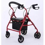 Shopping Trolley Manufacturer - Modern Convenient Elderly With Seat Wheels and Basket Walker