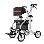 Walker Manufacturer - Outdoor Aluminum Alloy Elderly Driving Aid Fracture Stacked Multi-functional Four-wheel