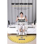 Transfer Wheelchair Manufacturer - Multi-Functional Hydraulic Mobile Bedside Shifter Toilet Assisted with Seat Belt