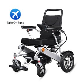 Electric Wheelchair Manufacturer - Hot Sale Aluminum Alloy Lightweight Folding Smart Automatic Remote Control